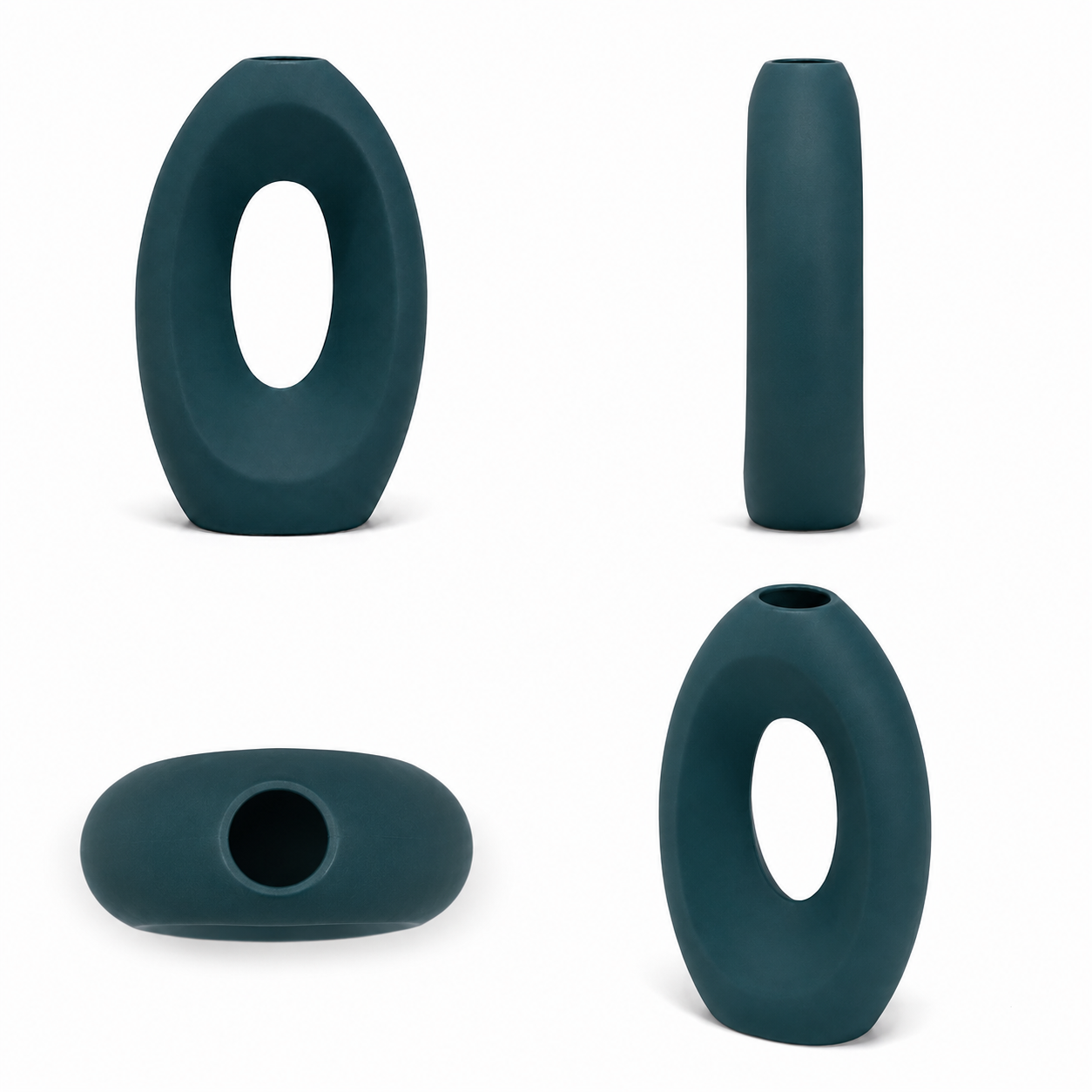 Modern Hollow Oval Vase