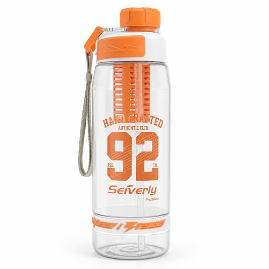 Seiverly Premium Fruit Infuser Water Bottle with Removable Infusion Rod | Leakproof Sports & Fitness Water Bottle with Carry Strap