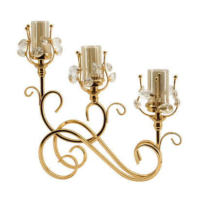 Elegant Triple Arm Candle Holder