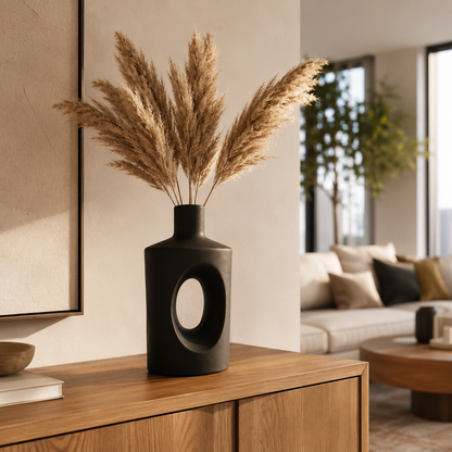Modern Arch Hollow Vase – Beige