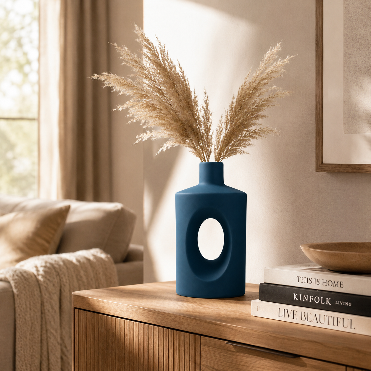 Modern Arch Hollow Vase – Beige