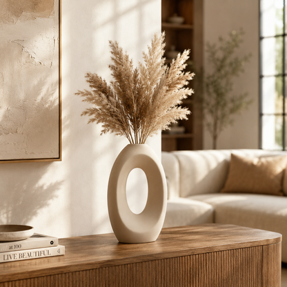 Modern Hollow Oval Vase