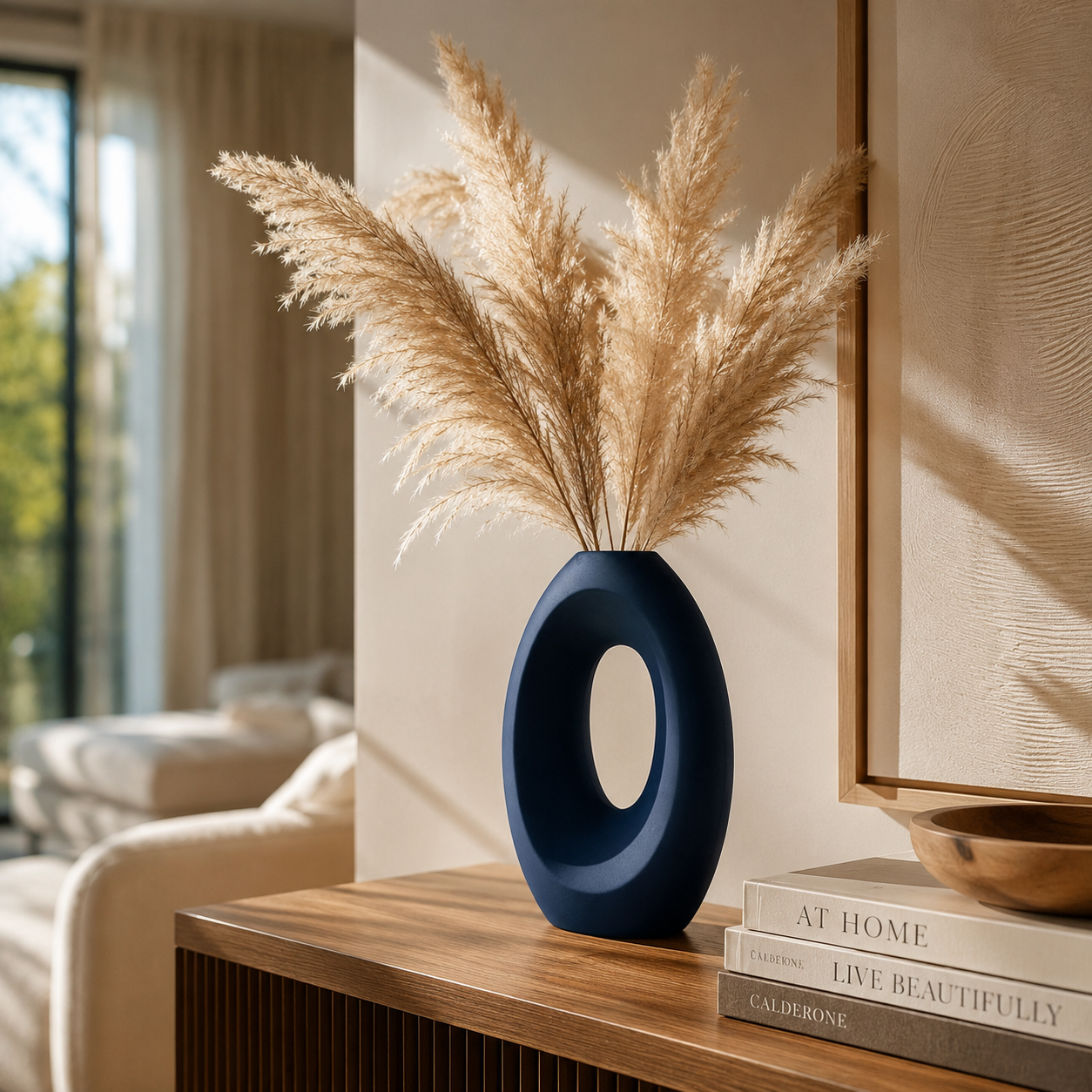 Modern Hollow Oval Vase