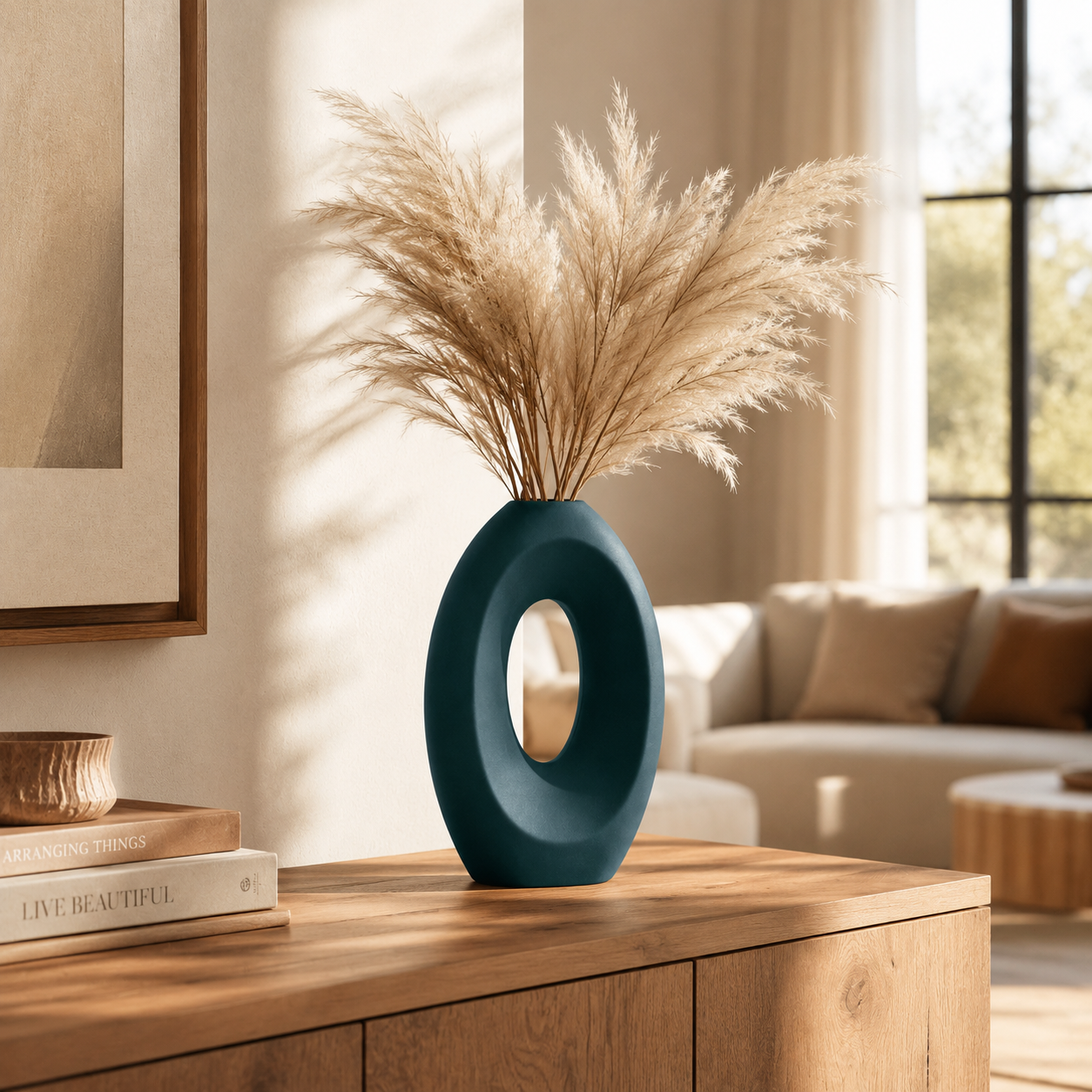 Modern Hollow Oval Vase