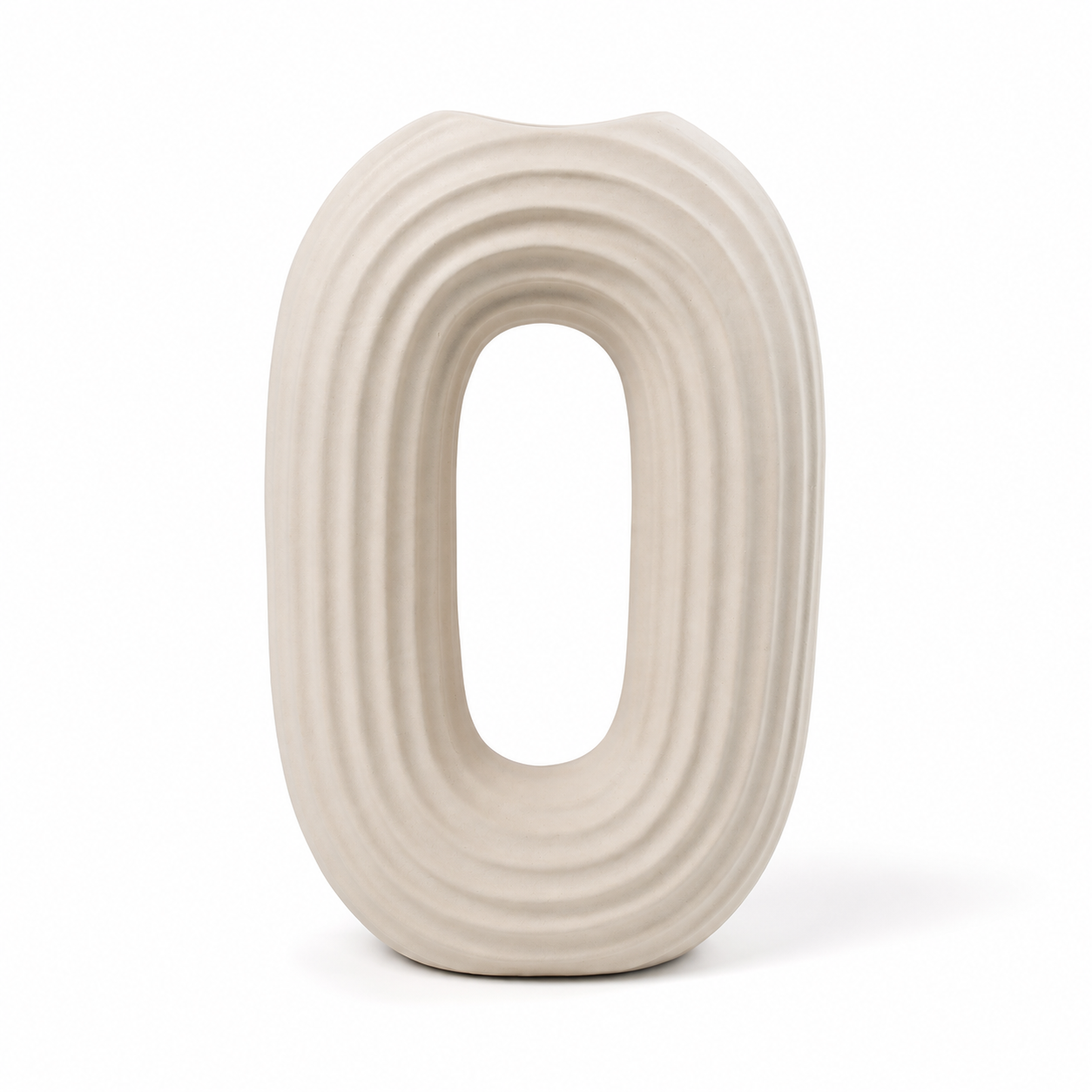 Modern Oval Ripple Vase