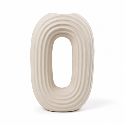 Modern Oval Ripple Vase