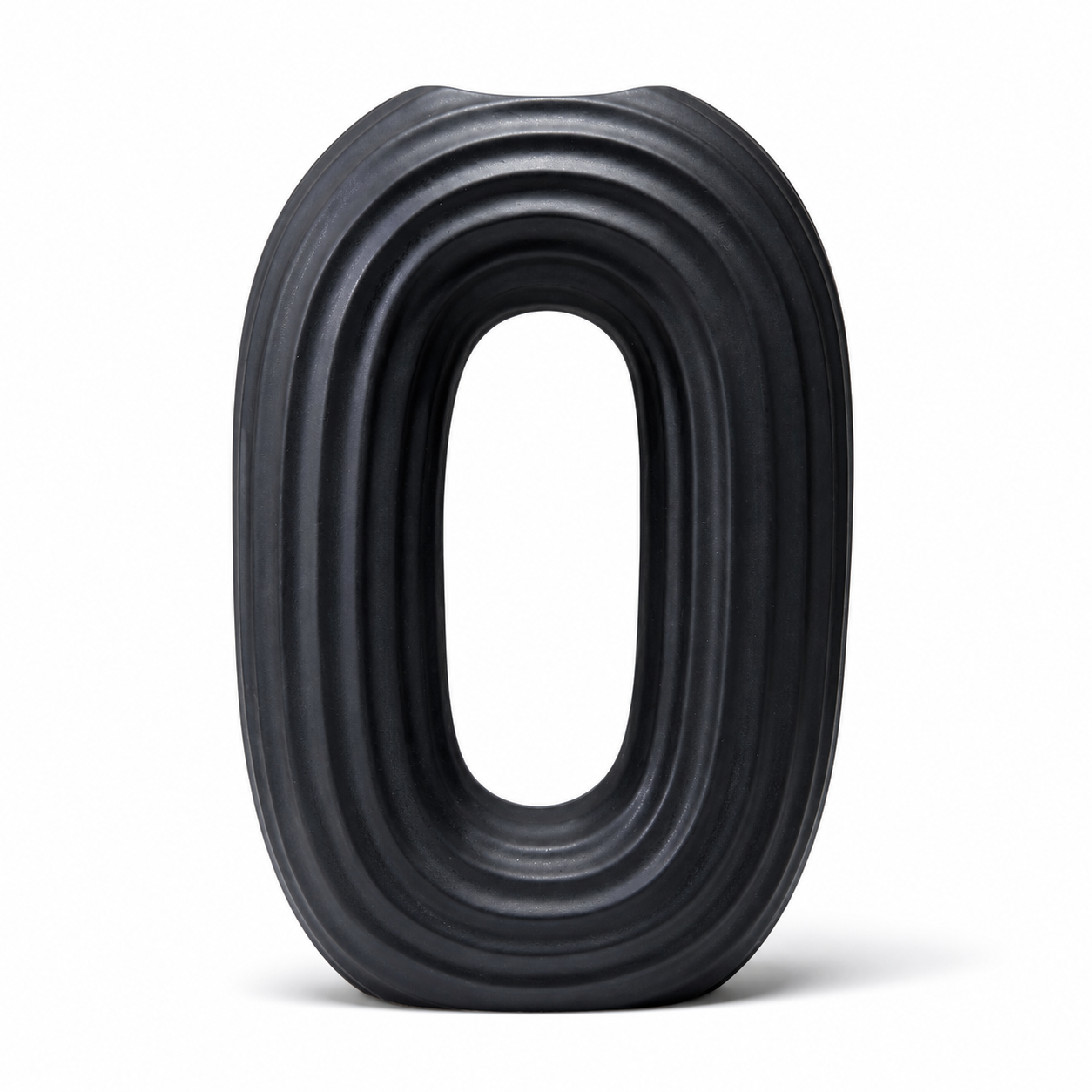 Modern Oval Ripple Vase