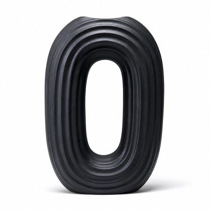 Modern Oval Ripple Vase