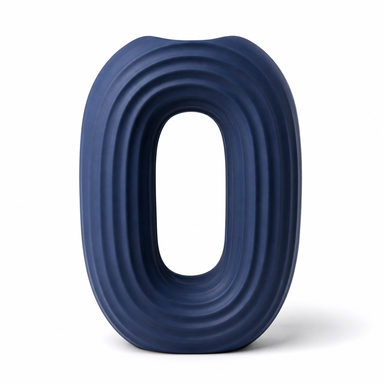 Modern Oval Ripple Vase