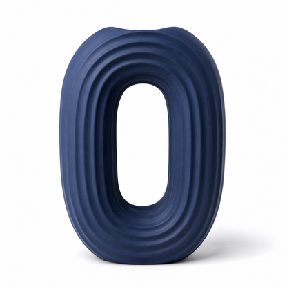 Modern Oval Ripple Vase