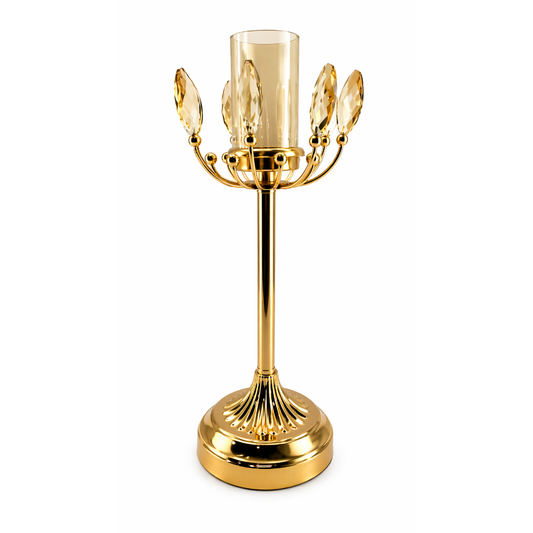 Royal Gold Crystal Candle Holder