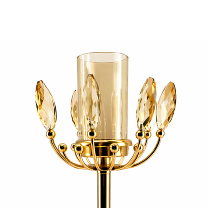 Royal Gold Crystal Candle Holder