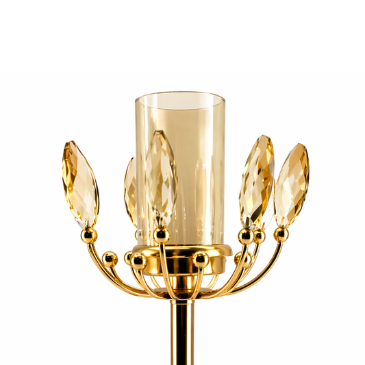 Royal Gold Crystal Candle Holder