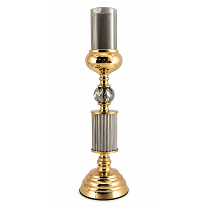 Modern Gold Glass Candleholder 38X13