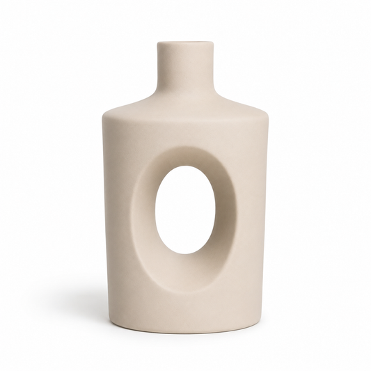 Modern Arch Hollow Vase – Beige