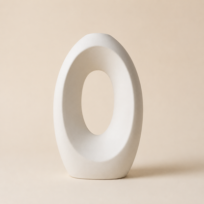 Modern Hollow Oval Vase