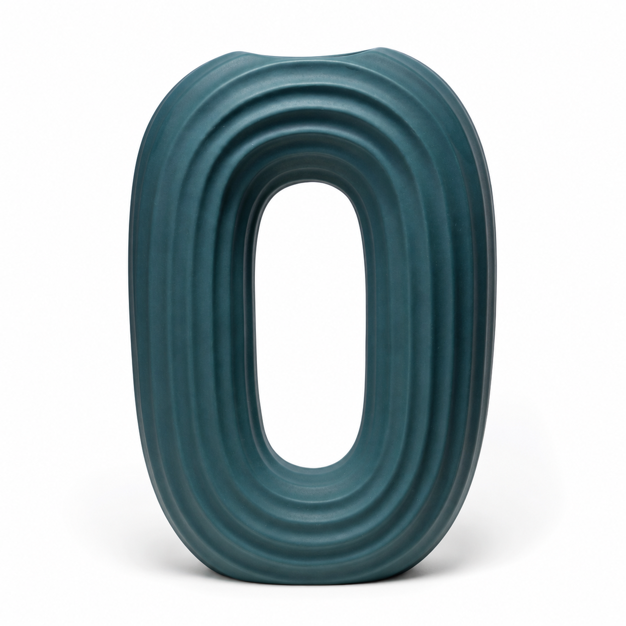Modern Oval Ripple Vase