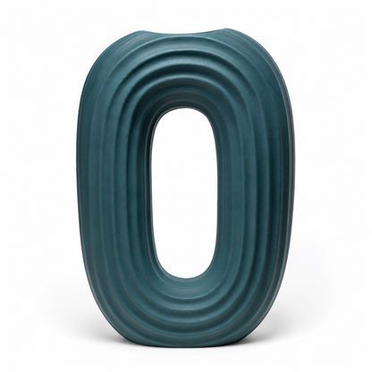 Modern Oval Ripple Vase