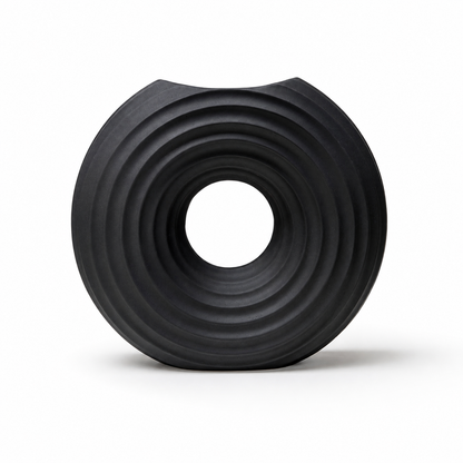 Modern Ripple Donut Vase
