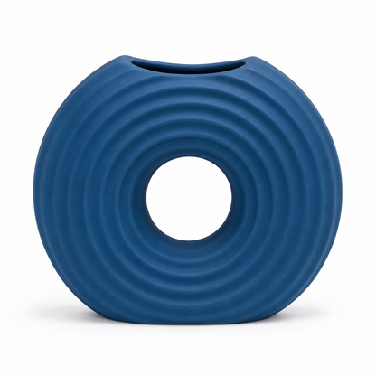 Modern Ripple Donut Vase