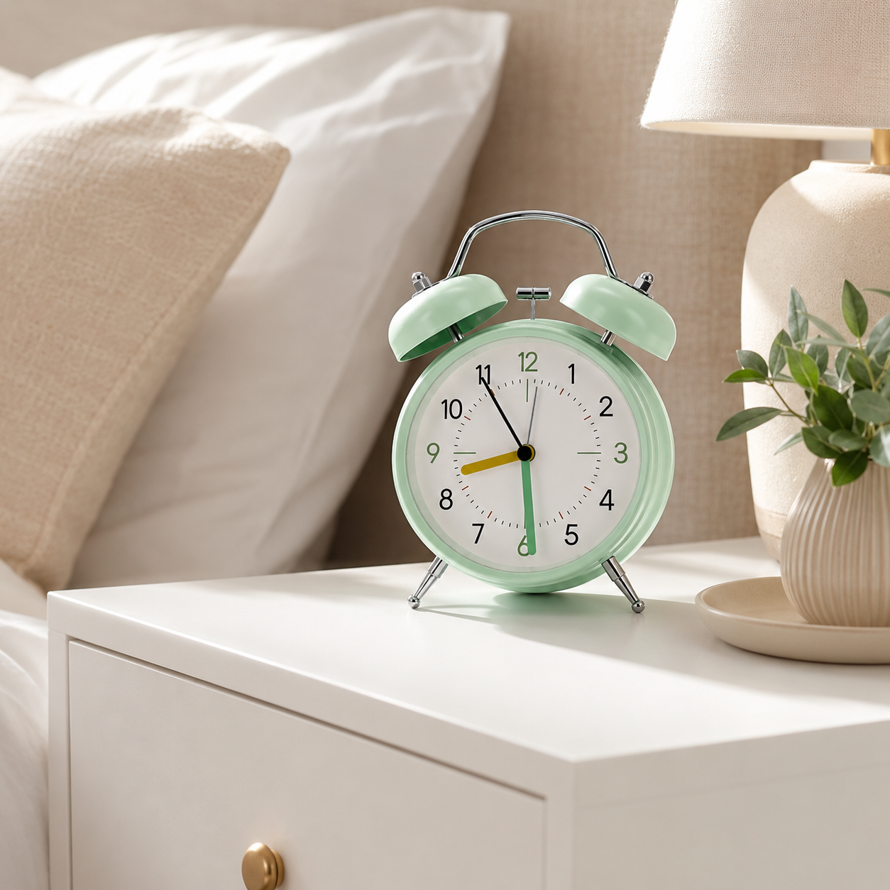 Table Bell Clock