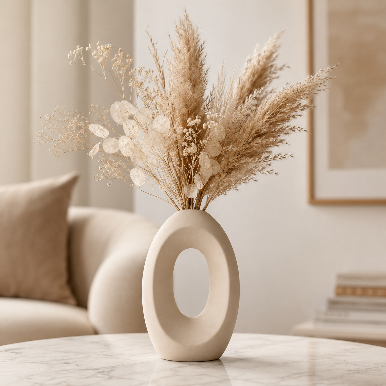 Modern Hollow Oval Vase
