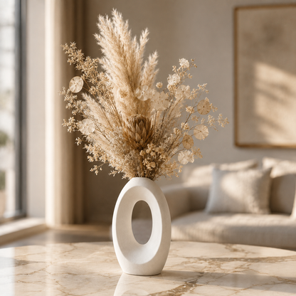 Modern Hollow Oval Vase