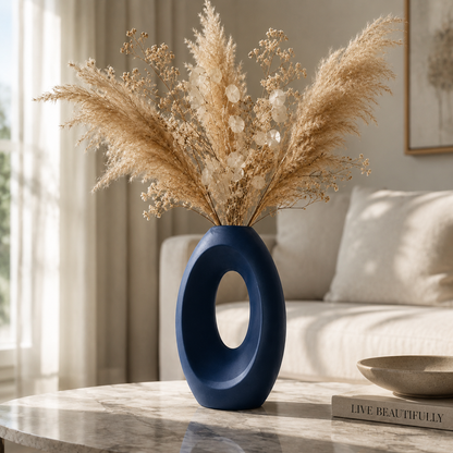 Modern Hollow Oval Vase