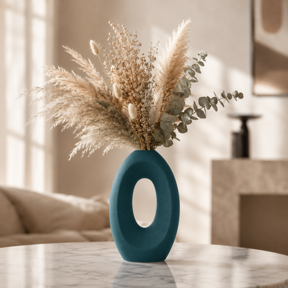 Modern Hollow Oval Vase