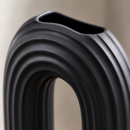 Modern Oval Ripple Vase