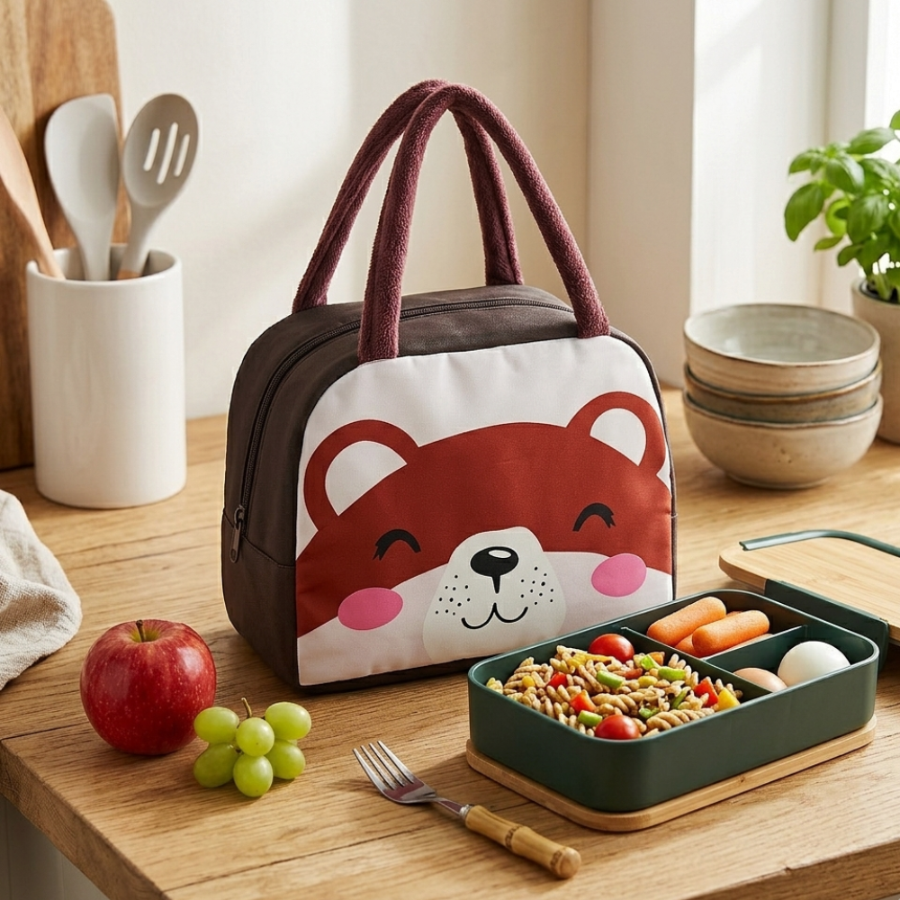 M N Store Insulated Lunch Bag for Men Women Kids – Portable Thermal Lunch Tote with Zipper Closure, Leakproof Food Carrier for Office School Picnic Travel, Large Capacity Lunch Box Bag