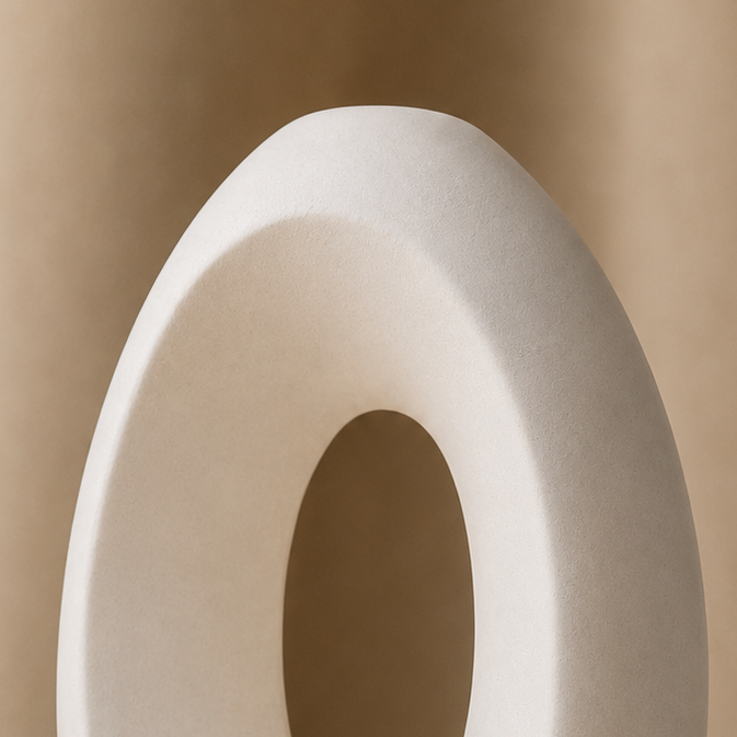 Modern Hollow Oval Vase