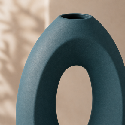 Modern Hollow Oval Vase