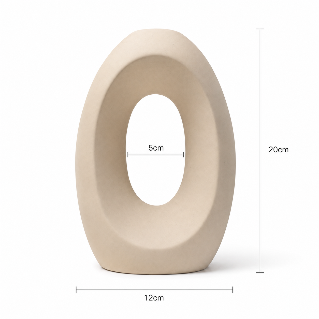 Modern Hollow Oval Vase