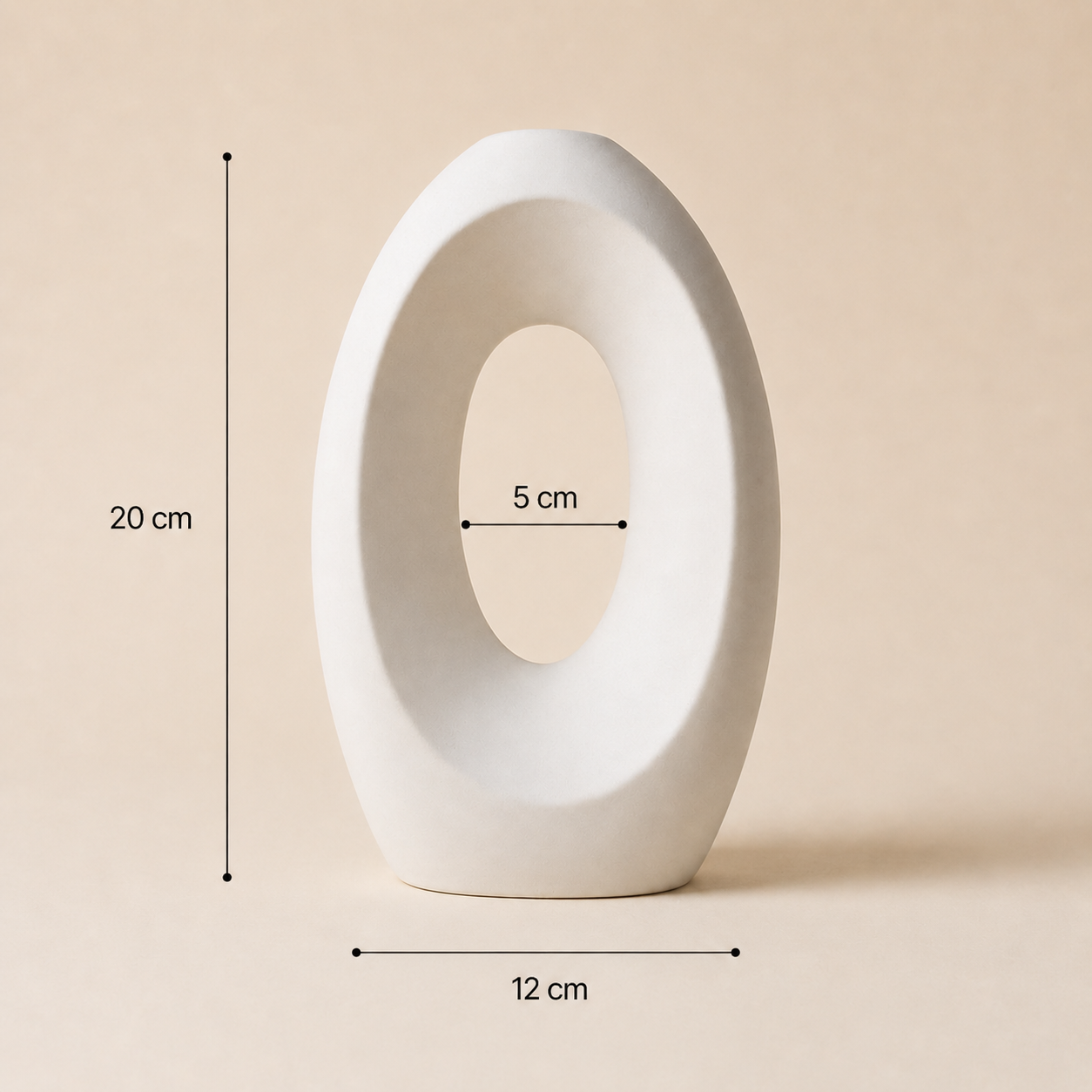 Modern Hollow Oval Vase