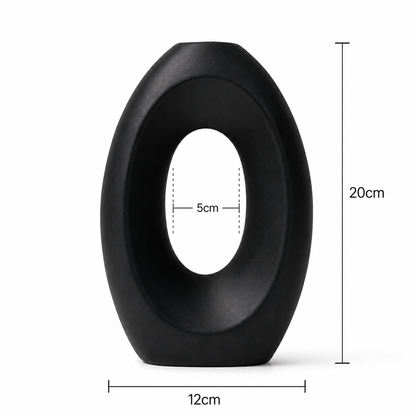 Modern Hollow Oval Vase