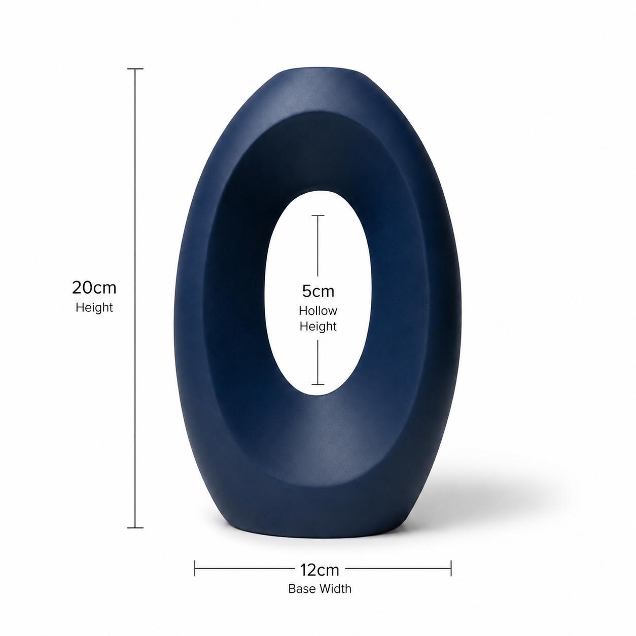 Modern Hollow Oval Vase
