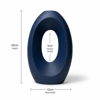 Modern Hollow Oval Vase