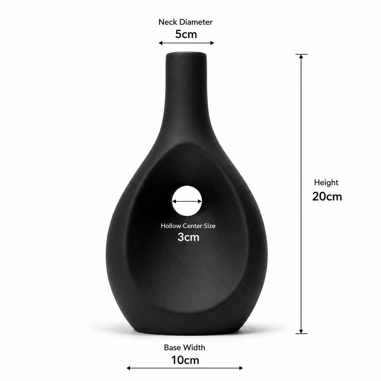 Modern Teardrop Hollow Vase