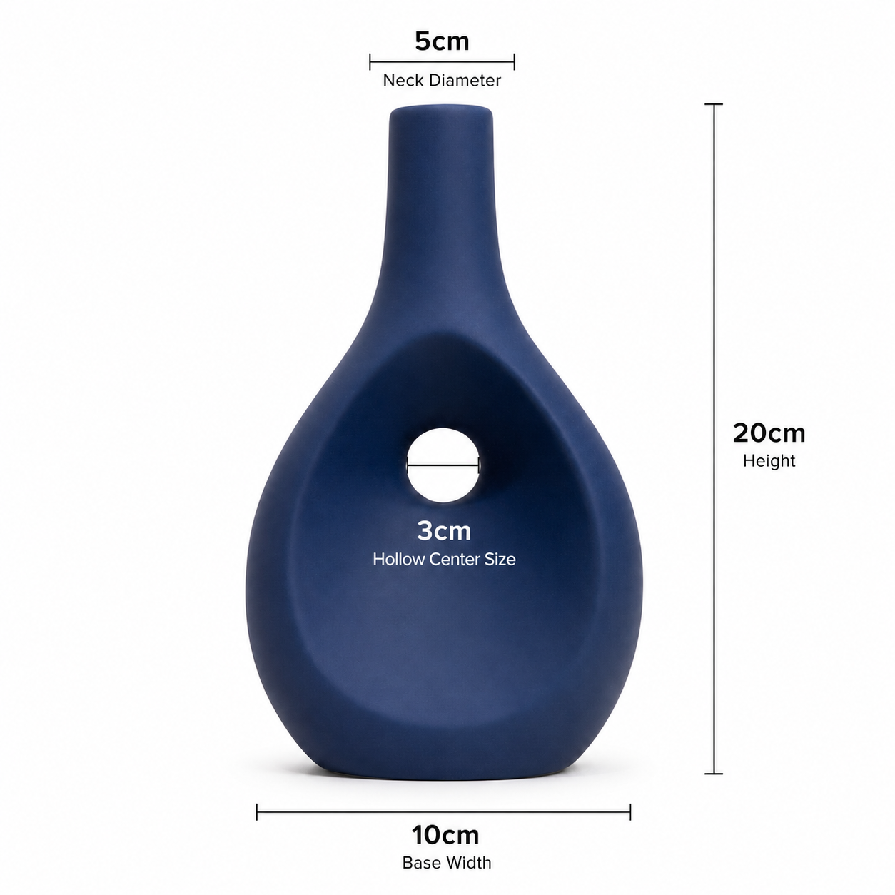 Modern Teardrop Hollow Vase