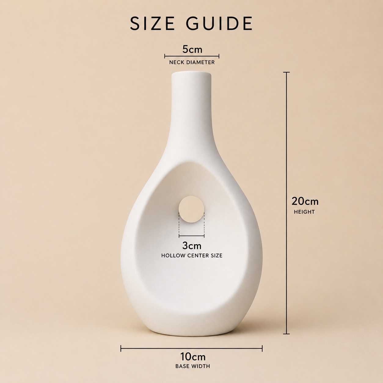 Modern Teardrop Hollow Vase