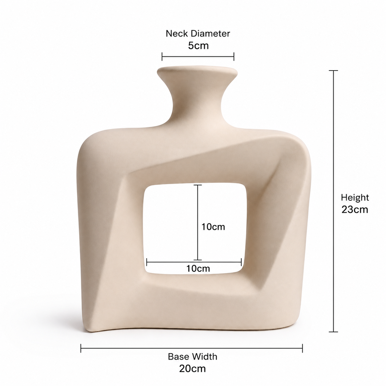 Modern Twist Hollow Vase