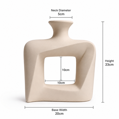 Modern Twist Hollow Vase