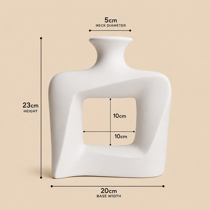 Modern Twist Hollow Vase