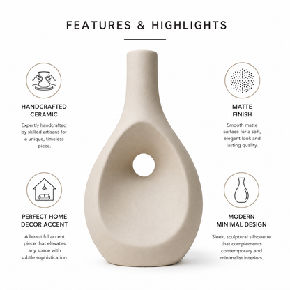 Modern Teardrop Hollow Vase