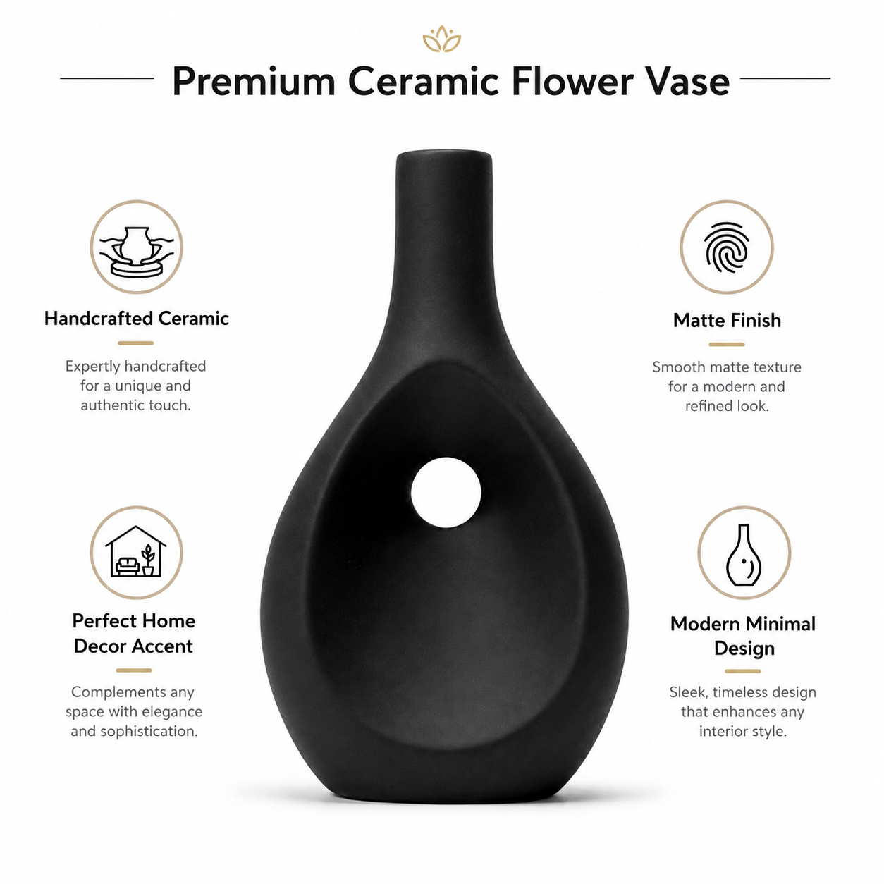 Modern Teardrop Hollow Vase