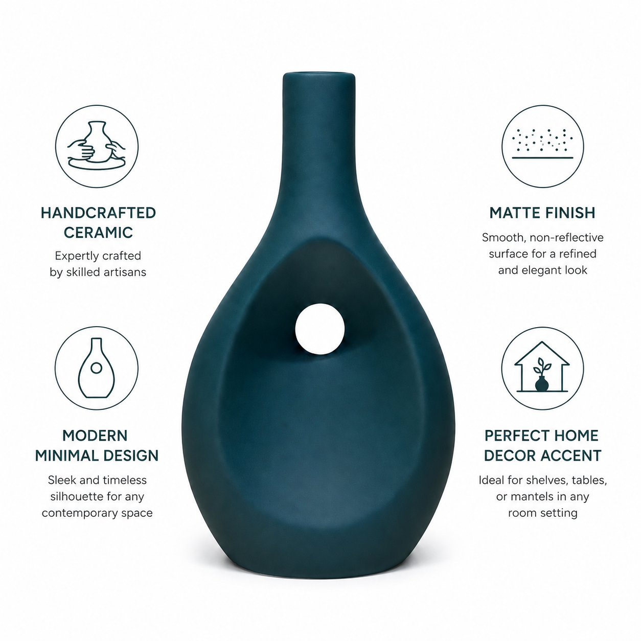 Modern Teardrop Hollow Vase