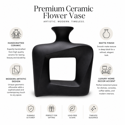 Modern Twist Hollow Vase