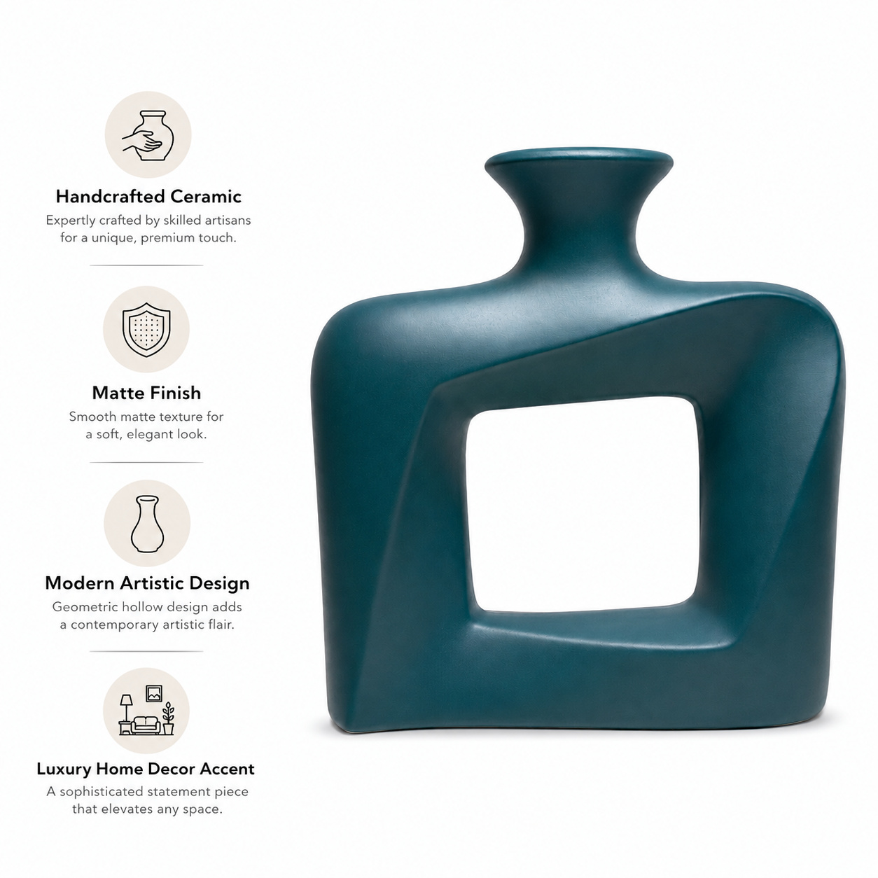 Modern Twist Hollow Vase