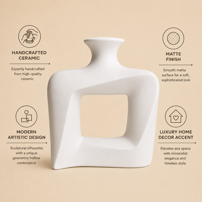 Modern Twist Hollow Vase
